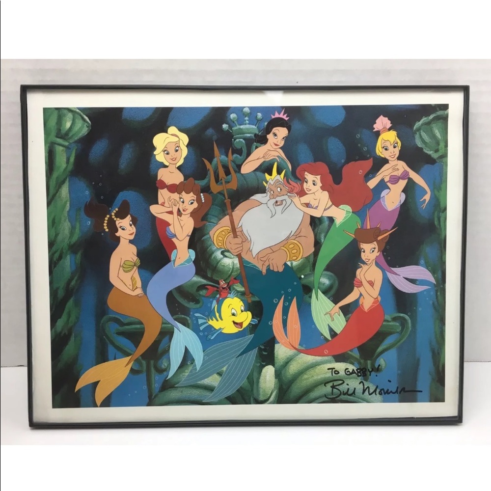 The Little Mermaid Disney Bill Morrison Autograph